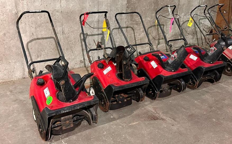 Group of Four, Toro CCR 2450 Snow Blowers, Needs Repairs