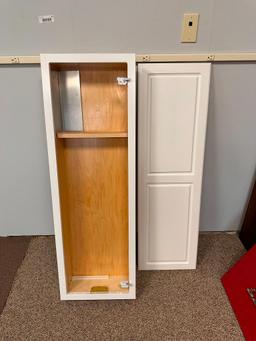 Wall Mount Cabinet w/ Broken Hinge