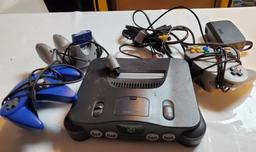 Nintendo N64 Console w/ Controllers & Cables