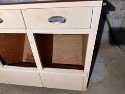 Vintage Wood Worktop Cabinet