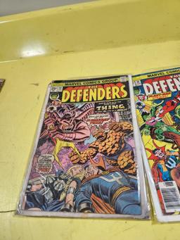 Three Vintage Comic Books, The Defenders, 25 Cent