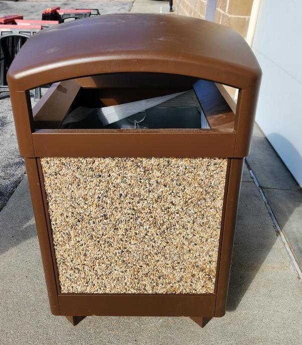 Outdoor Commercial Trash Receptacle