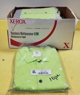 10 New Steiner 30in Lime Green Weldlite Welding Jackets Size 2XL