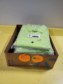 6 New Steiner 30in Lime Green Weldlite Welding Jackets Size 2XL