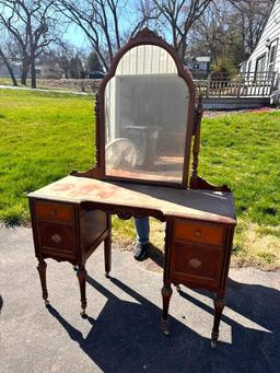 Antique Chest of Drawers and Matching Dresser & Mirror