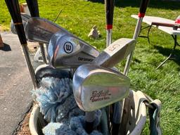 Vintage Golf Clubs and Crutches