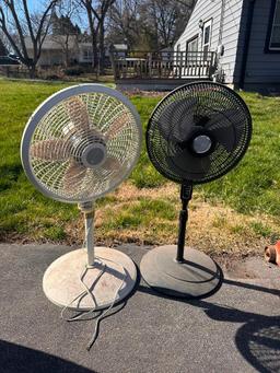 Two Indoor Floor Fans