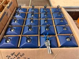 26 New Monarch Coin Boxes w/ 28 Keys, Key Code: 3946