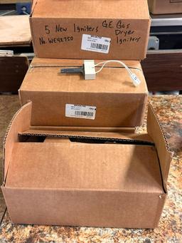 5 new Ignitors, G.E. Gas Dryer Igniters - No. WE4X750