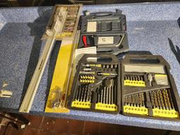 Group of Drill Bits and Rip Master, Air Tool