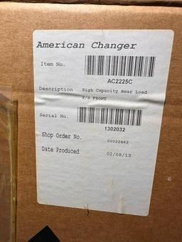 NEW, Unused American Changer High Capacity Rear Load Dollar / Coin Changer, Model AC2225C