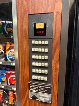 Coin-Op Snack Vending Machine with Dollar Changer