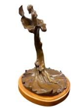 Art Nouveau J. Daly Bronze Sculpture c. 1987, No. 2 of 12 (2/12) - 22in H, 3 Figural Nude Women