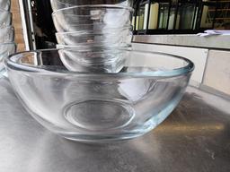 Five Glass Bowls, 8in Dia.