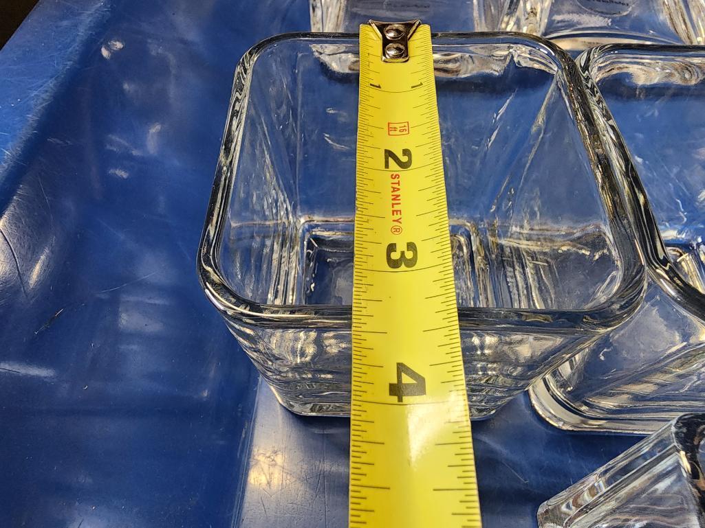 Five Large Glass Containers, Maybe for Candles or Centerpiece