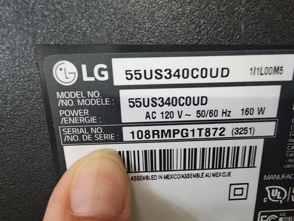 LG 55in LED Smart TV, Model: 55US340C0UD