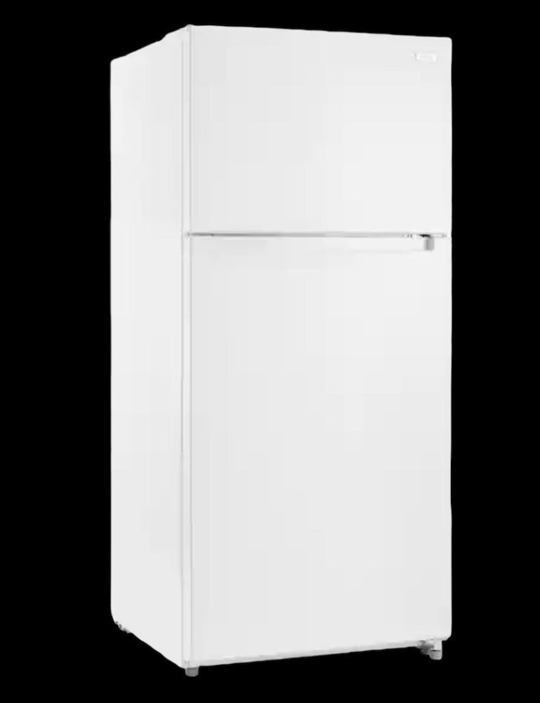 New in Box, Vissani 18 cu.ft. Top Freezer Refrigerator, White, Model MDTF18WHR