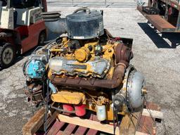 10.4 L Caterpillar V8 Diesel Engine, 56,551 Orig. Miles, Palletized, Easy to Load