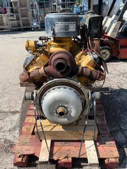 10.4 L Caterpillar V8 Diesel Engine, 56,551 Orig. Miles, Palletized, Easy to Load