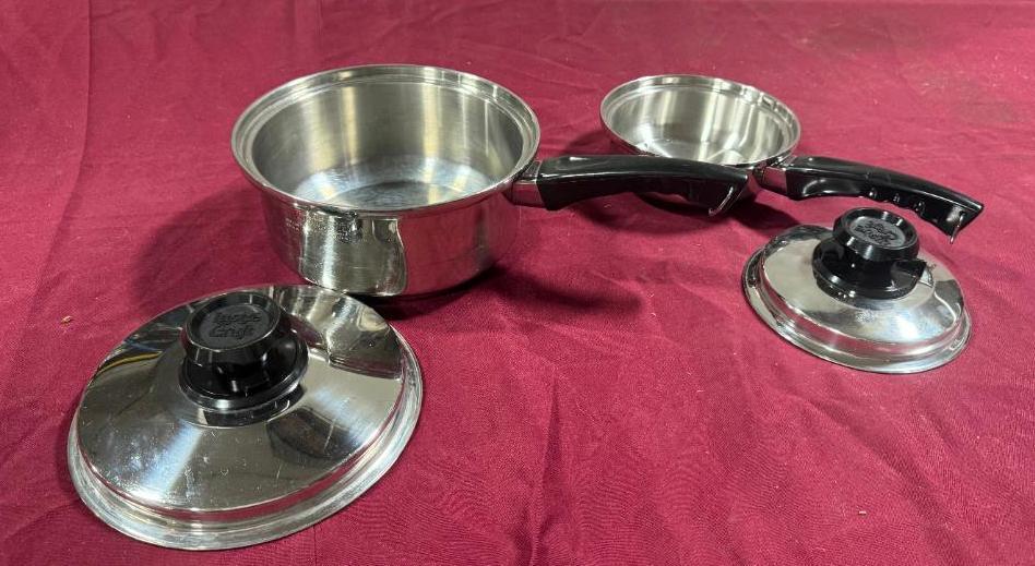 Lot of 2 Lustre Craft Cookware w/ Lid