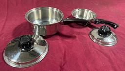 Lot of 2 Lustre Craft Cookware w/ Lid