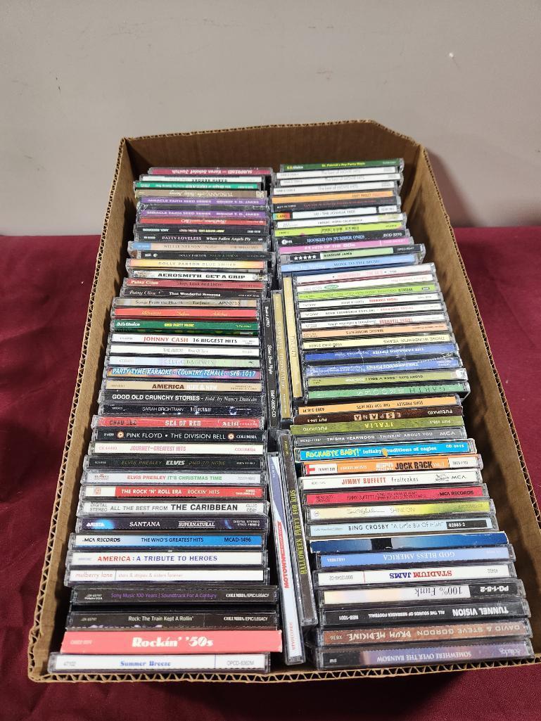 Box of Great Music CD's - Rock and Old Country, See Images for Titles