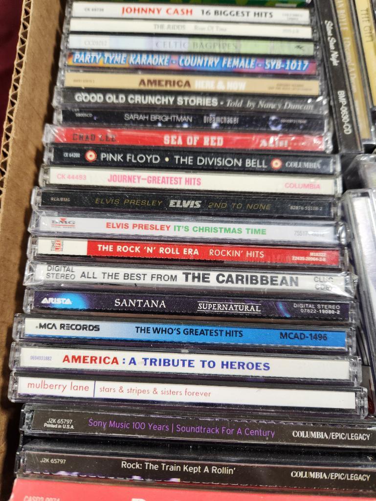 Box of Great Music CD's - Rock and Old Country, See Images for Titles