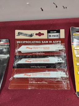 New Saw Blades (Sawzall, Jig Saw) Ignition Wrenches, Flex Extension, Mason's Chisel, Guide