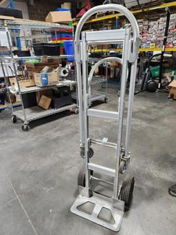 Aluminum Adjustable 2-Wheel Hand Truck / Convertible Flat Cart