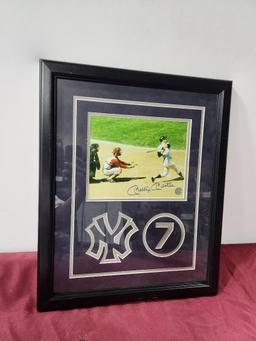 New York Yankees Framed Mickey Mantle Autograph