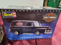 Toy Bumper Cars, Revell '55 Ford Panel Truck Diecast & Vikings Hat