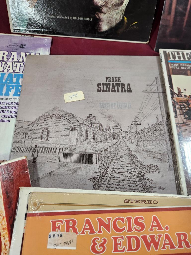 Group of Vinyl Records - Frank Sinatra & More