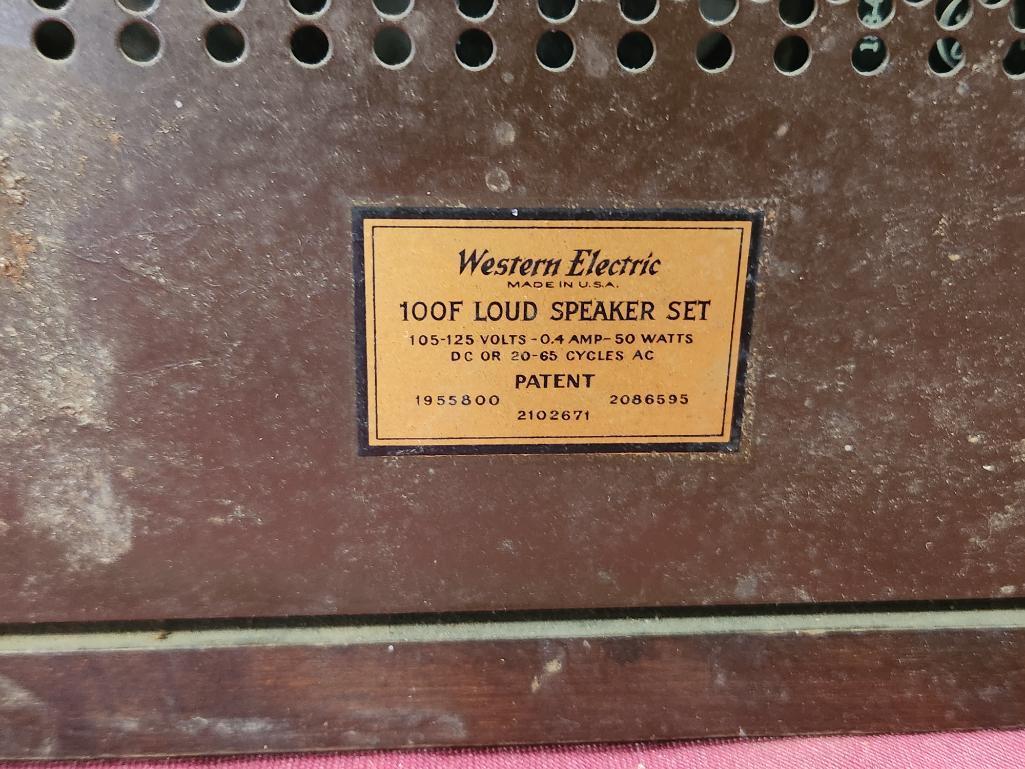 Set of Western Electric 100F Loud Speaker Set