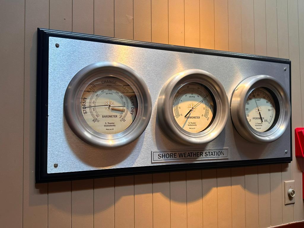 Heavy-Duty, High-Quality Shore Weather Barometer, Thermometer & Hygometer