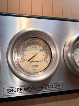Heavy-Duty, High-Quality Shore Weather Barometer, Thermometer & Hygometer