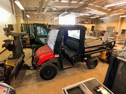 2013 Gravely Treker Side by Side w/ Manual Dump Bed, Snow Blade, 855hrs, Needs Axles, Low Power