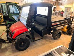 2013 Gravely Treker Side by Side w/ Manual Dump Bed, Snow Blade, 855hrs, Needs Axles, Low Power