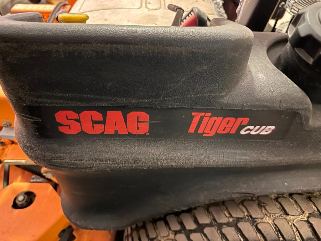 Scag Tiger Cub Model: SMTC-48V - DAMAGED BY FIRE, AS-IS