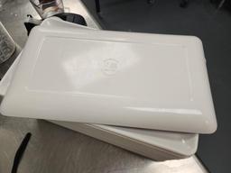 18 Qty. Rectangular Melamine Plates, 12in x 7in, NSF