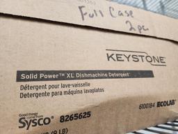 3 Qty Unused Keystone Solid Power XL Dishmachine Detergent