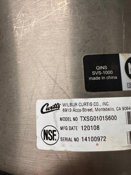 2 Qty. Curtis 1.0 Gallon Insulated Dispenser and Stand, Model TXSG0101S600 / QINS SVS-1000