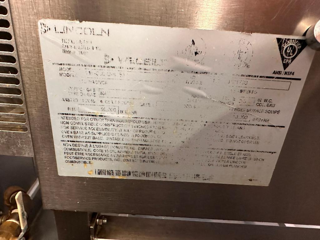 Delfield Welbilt 1116-000-U-K1837 Double Stack Pizza / Sandwich Conveyor Oven on Mobile Base, Nat.