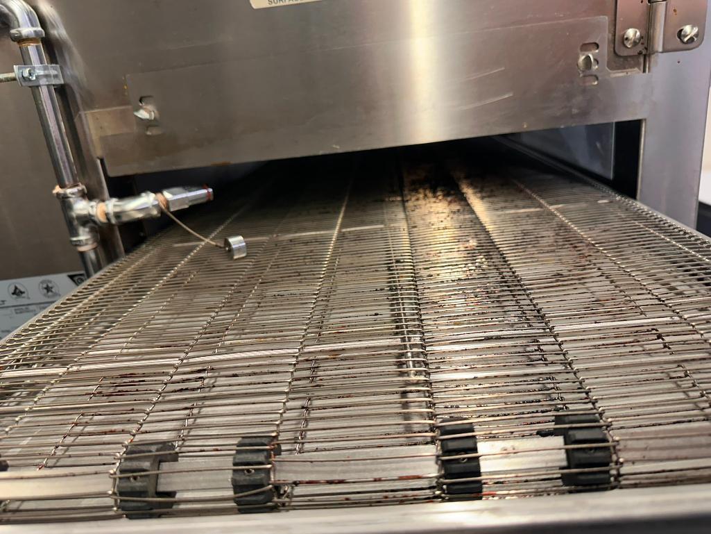 Delfield Welbilt 1116-000-U-K1837 Double Stack Pizza / Sandwich Conveyor Oven on Mobile Base, Nat.