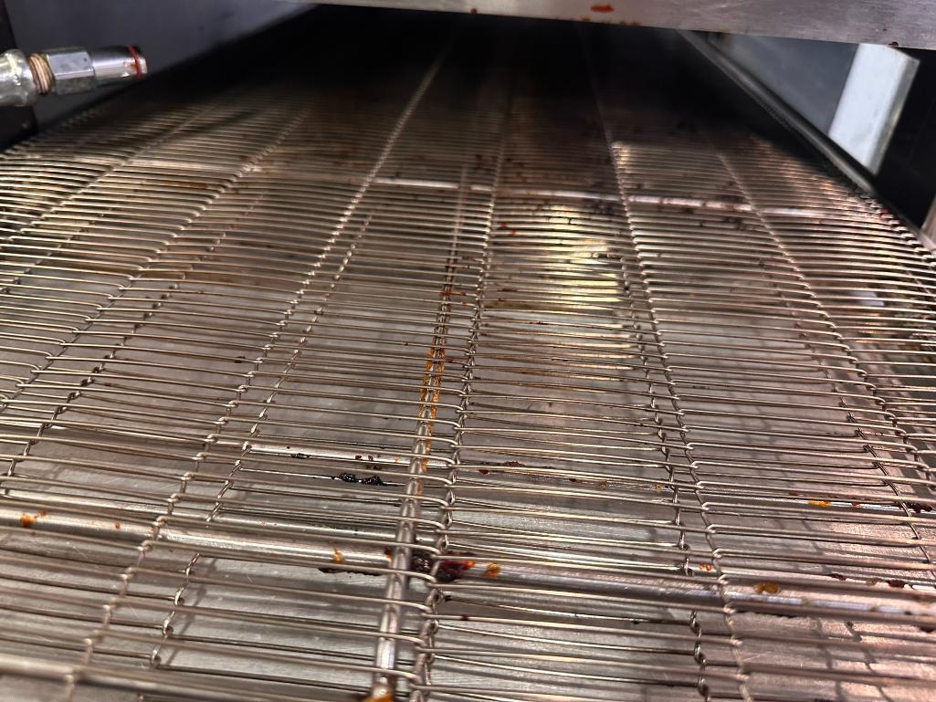 Delfield Welbilt 1116-000-U-K1837 Double Stack Pizza / Sandwich Conveyor Oven on Mobile Base, Nat.