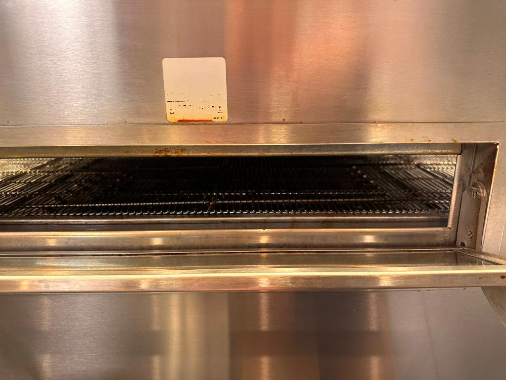 Delfield Welbilt 1116-000-U-K1837 Double Stack Pizza / Sandwich Conveyor Oven on Mobile Base, Nat.