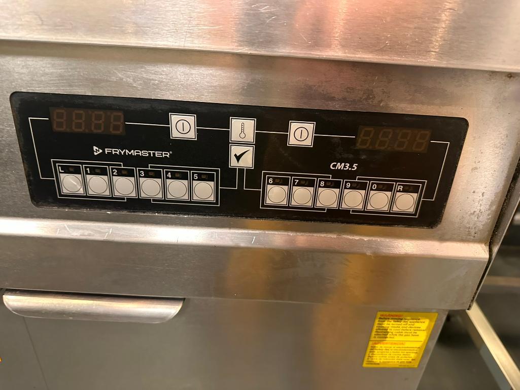 Frymaster Dual 50lb Gas Fryer Unit, FPPH255, 2 Vats, Mobile Base, Natural Gas