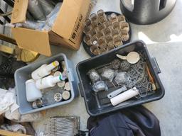Misc. Grouping of Food Service Supplies, Shakers, Pourers, Wire Pads, Candle Holders and More