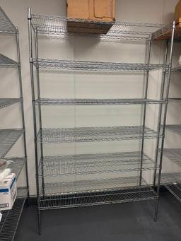 NSF Chrome 6-Shelf Commercial Restaurant Shelving Unit, 86in x 60in x 21in, Advance-Tabco