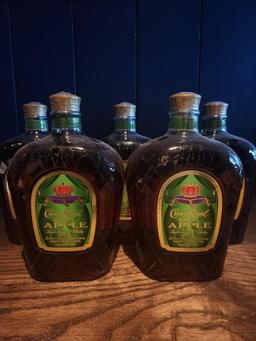 5 Bottles of Crown Royal Regal Apple 1L