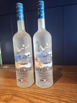 2 Bottles of Grey Goose Vodka 1L